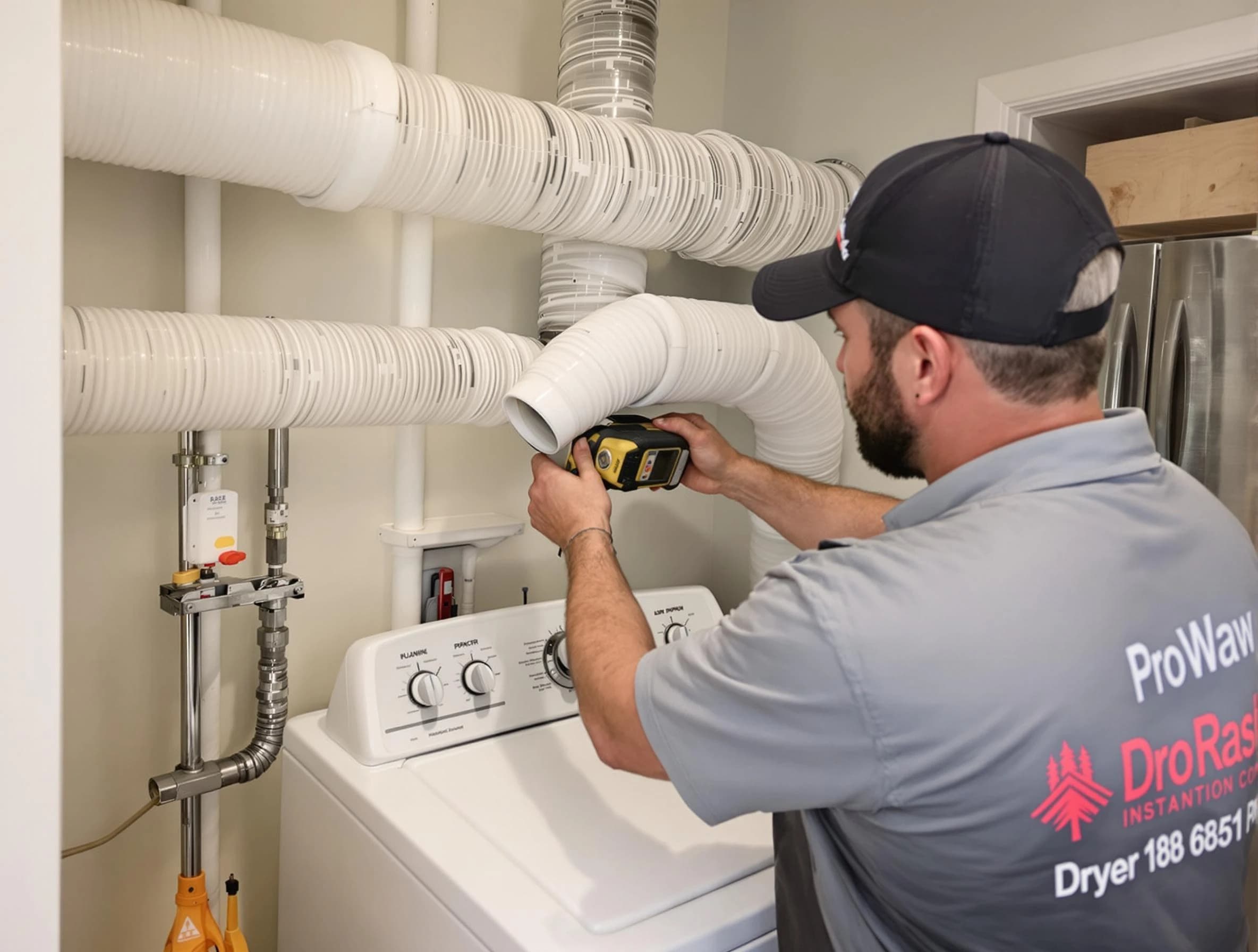 Professional dryer vent hose installation by Saugus Dryer Vent Cleaning in Saugus