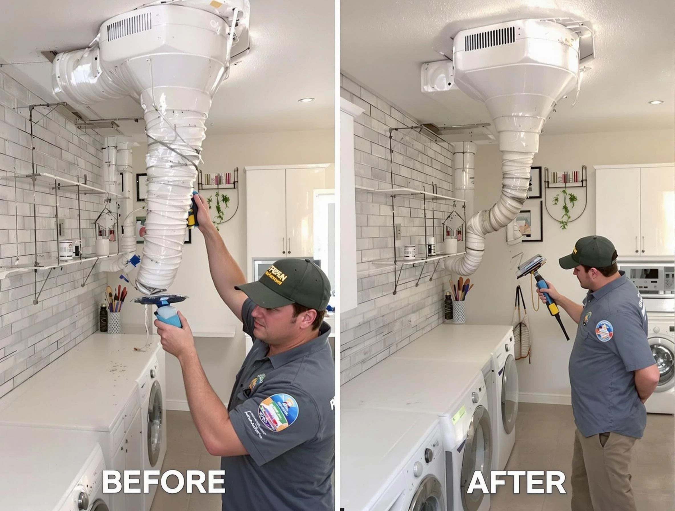 Professional dryer exhaust vent cleaning by Saugus Dryer Vent Cleaning in Saugus